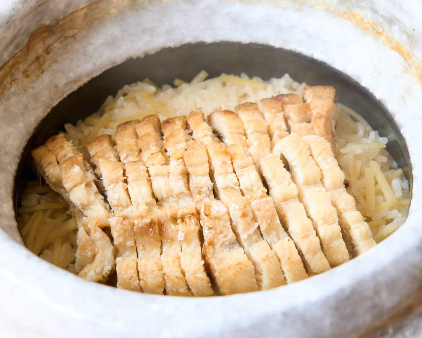 神楽坂石かわ 焼き穴子と生姜のごはん